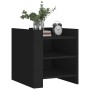 Nachttisch aus schwarzem Ingenieurholz 45x50x50 cm von , Nachttische - Ref: Foro24-848291, Preis: 46,52 €, Rabatt: %