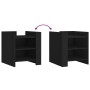 Nachttisch aus schwarzem Ingenieurholz 45x50x50 cm von , Nachttische - Ref: Foro24-848291, Preis: 46,52 €, Rabatt: %