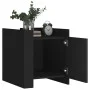 Nachttisch aus schwarzem Ingenieurholz 45x50x50 cm von , Nachttische - Ref: Foro24-848298, Preis: 51,86 €, Rabatt: %