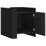 Nachttisch aus schwarzem Ingenieurholz 45x50x50 cm von , Nachttische - Ref: Foro24-848298, Preis: 51,86 €, Rabatt: %