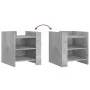Mesita de noche madera de ingeniería gris hormigón 45x50x50 cm de , Mesitas de noche - Ref: Foro24-848293, Precio: 44,27 €, D...