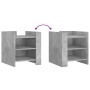 Mesita de noche madera de ingeniería gris hormigón 45x50x50 cm by , Nightstands - Ref: Foro24-848293, Price: 44,82 €, Discoun...