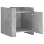 Nachttisch aus grauem Beton-Verbundholz, 45x50x50 cm. von , Nachttische - Ref: Foro24-848300, Preis: 45,02 €, Rabatt: %