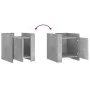Nachttisch aus grauem Beton-Verbundholz, 45x50x50 cm. von , Nachttische - Ref: Foro24-848300, Preis: 45,02 €, Rabatt: %