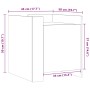Mesita de noche madera de ingeniería gris hormigón 45x50x50 cm de , Mesitas de noche - Ref: Foro24-848300, Precio: 45,65 €, D...