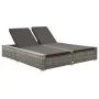 Gray Synthetic Rattan Double Lounger by vidaXL, Outdoor beds - Ref: Foro24-312155, Price: 356,84 €, Discount: %