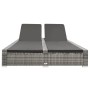 Gray Synthetic Rattan Double Lounger by vidaXL, Outdoor beds - Ref: Foro24-312155, Price: 360,20 €, Discount: %