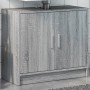 Waschbeckenunterschrank aus Sonoma-Grau 63x29x55 cm aus Holzwerkstoff von , Badezimmermöbel - Ref: Foro24-848099, Preis: 52,2...