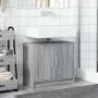 Armario de lavabo madera de ingeniería gris Sonoma 63x29x55 cm by , Bathroom furniture - Ref: Foro24-848099, Price: 51,41 €, ...