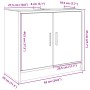 Waschbeckenunterschrank aus Sonoma-Grau 63x29x55 cm aus Holzwerkstoff von , Badezimmermöbel - Ref: Foro24-848099, Preis: 52,2...