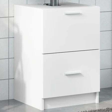 Armario de lavabo madera de ingeniería blanco 40x37x59 cm de , Muebles de baño - Ref: Foro24-848101, Precio: 78,77 €, Descuen...