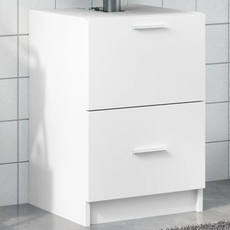 Armario de lavabo madera de ingeniería blanco 40x37x59 cm de , Muebles de baño - Ref: Foro24-848101, Precio: 74,43 €, Descuen...