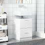 Armario de lavabo madera de ingeniería blanco 40x37x59 cm de , Muebles de baño - Ref: Foro24-848101, Precio: 74,43 €, Descuen...