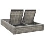 Gray Synthetic Rattan Double Lounger by vidaXL, Outdoor beds - Ref: Foro24-312155, Price: 360,20 €, Discount: %