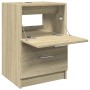 Waschbeckenunterschrank aus Sonoma-Eichen-Ingenieurholz 40x37x59 cm. von , Badezimmermöbel - Ref: Foro24-848103, Preis: 61,49...