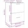 Waschbeckenunterschrank aus Sonoma-Eichen-Ingenieurholz 40x37x59 cm. von , Badezimmermöbel - Ref: Foro24-848103, Preis: 61,49...