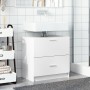 Waschbeckenunterschrank aus weißem Holzwerkstoff 59x37x59 cm. von , Badezimmermöbel - Ref: Foro24-848108, Preis: 70,82 €, Rab...
