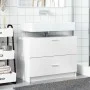 Waschbeckenunterschrank aus weißem Ingenieurholz 78x37x59 cm. von , Badezimmermöbel - Ref: Foro24-848115, Preis: 84,34 €, Rab...
