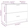Waschbeckenunterschrank aus weißem Ingenieurholz 78x37x59 cm. von , Badezimmermöbel - Ref: Foro24-848115, Preis: 84,34 €, Rab...