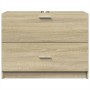 Waschbeckenunterschrank aus Sonoma-Eichen-Ingenieurholz 78x37x59 cm. von , Badezimmermöbel - Ref: Foro24-848117, Preis: 86,31...