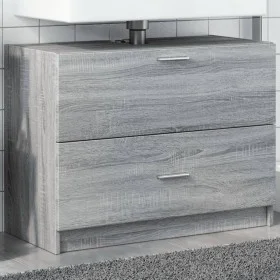 Armario de lavabo madera de ingeniería gris Sonoma 78x37x59 cm de , Muebles de baño - Ref: Foro24-848120, Precio: 90,13 €, De...