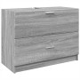 Armario de lavabo madera de ingeniería gris Sonoma 78x37x59 cm by , Bathroom furniture - Ref: Foro24-848120, Price: 91,61 €, ...