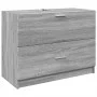 Waschbeckenunterschrank aus Sonoma-Grau mit den Maßen 78x37x59 cm. von , Badezimmermöbel - Ref: Foro24-848120, Preis: 90,13 €...