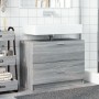 Armario de lavabo madera de ingeniería gris Sonoma 78x37x59 cm by , Bathroom furniture - Ref: Foro24-848120, Price: 91,61 €, ...