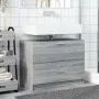 Waschbeckenunterschrank aus Sonoma-Grau mit den Maßen 78x37x59 cm. von , Badezimmermöbel - Ref: Foro24-848120, Preis: 90,13 €...
