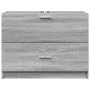 Waschbeckenunterschrank aus Sonoma-Grau mit den Maßen 78x37x59 cm. von , Badezimmermöbel - Ref: Foro24-848120, Preis: 90,13 €...
