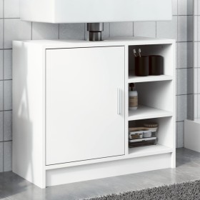 Armario para lavabo madera de ingeniería blanco 63x29x55 cm by , Bathroom furniture - Ref: Foro24-848129, Price: 55,94 €, Dis...