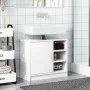 Waschbeckenunterschrank aus weißem Ingenieurholz 63x29x55 cm. von , Badezimmermöbel - Ref: Foro24-848129, Preis: 55,02 €, Rab...