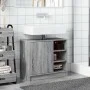 Armario de lavabo madera de ingeniería gris Sonoma 63x29x55 cm by , Bathroom furniture - Ref: Foro24-848134, Price: 59,87 €, ...