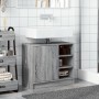 Waschbeckenunterschrank aus Sonoma-Grau 63x29x55 cm aus Holzwerkstoff von , Badezimmermöbel - Ref: Foro24-848134, Preis: 61,0...