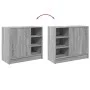 Armario de lavabo madera de ingeniería gris Sonoma 63x29x55 cm by , Bathroom furniture - Ref: Foro24-848134, Price: 59,87 €, ...