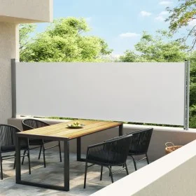 Retractable side awning for cream patio 140x600 cm by vidaXL, Umbrellas - Ref: Foro24-313370, Price: 86,77 €, Discount: %
