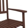 Schaukelstuhl mit klappbarem Tisch aus massivem braunem Pappelholz. von , Schaukelstühle - Ref: Foro24-3281256, Preis: 168,18...