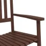 Schaukelstuhl mit klappbarem Tisch aus massivem braunem Pappelholz. von , Schaukelstühle - Ref: Foro24-3281256, Preis: 165,66...