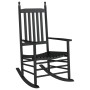 Mecedoras con asiento curvo 2 uds madera álamo maciza negro by , Rocking chairs - Ref: Foro24-3281586, Price: 200,55 €, Disco...