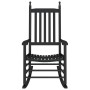 Mecedoras con asiento curvo 2 uds madera álamo maciza negro by , Rocking chairs - Ref: Foro24-3281586, Price: 200,55 €, Disco...