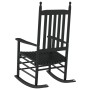 Mecedoras con asiento curvo 2 uds madera álamo maciza negro by , Rocking chairs - Ref: Foro24-3281586, Price: 200,55 €, Disco...