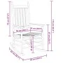 Mecedoras con asiento curvo 2 uds madera álamo maciza negro by , Rocking chairs - Ref: Foro24-3281586, Price: 198,78 €, Disco...