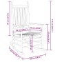 Mecedoras con asiento curvo 2 uds madera álamo maciza negro by , Rocking chairs - Ref: Foro24-3281586, Price: 200,55 €, Disco...