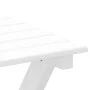 2 Schaukelstühle, 1 klappbarer Tisch aus massivem weißem Pappelholz. von , Schaukelstühle - Ref: Foro24-3281592, Preis: 269,8...