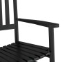 2 Schaukelstühle, 1 klappbarer Massivholztisch aus schwarzem Pappelholz von , Schaukelstühle - Ref: Foro24-3281590, Preis: 22...
