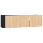 Eckschrank aus schwarzem Ingenieurholz 160x40x45 cm von , Schränke und Lagerung - Ref: Foro24-3307820, Preis: 115,65 €, Rabat...