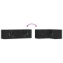 Mueble de esquina madera de ingeniería negro 160x40x45 cm by , Closets and storage - Ref: Foro24-3307820, Price: 117,06 €, Di...