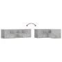 Mueble de esquina madera ingeniería gris hormigón 160x40x45 cm by , Closets and storage - Ref: Foro24-3307822, Price: 112,25 ...