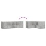 Mueble de esquina madera ingeniería gris hormigón 160x40x45 cm by , Closets and storage - Ref: Foro24-3307822, Price: 113,93 ...