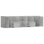 Mueble de esquina madera ingeniería gris hormigón 160x40x45 cm by , Closets and storage - Ref: Foro24-3307822, Price: 113,93 ...